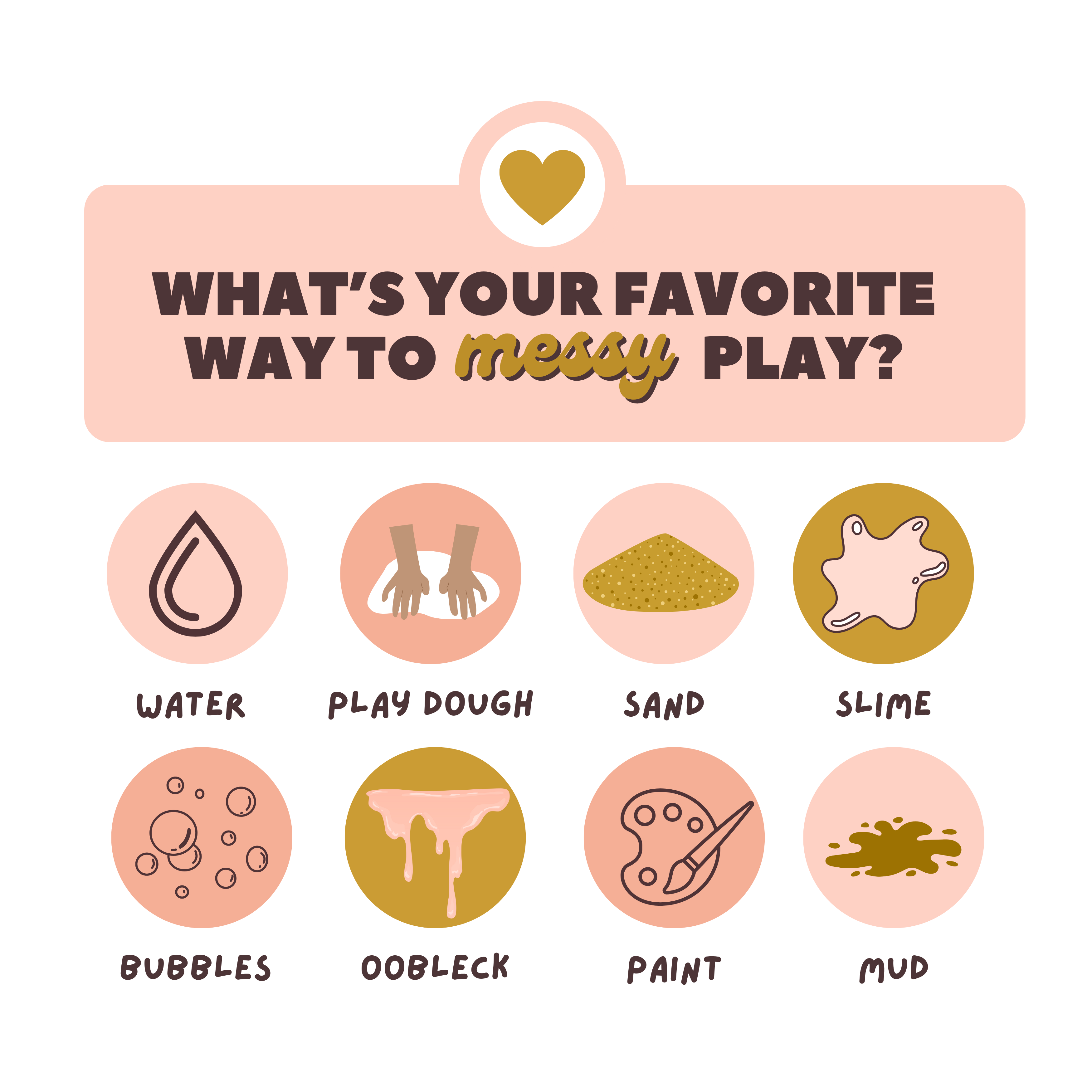 🖐️What’s your favorite way to messy play? 💦
