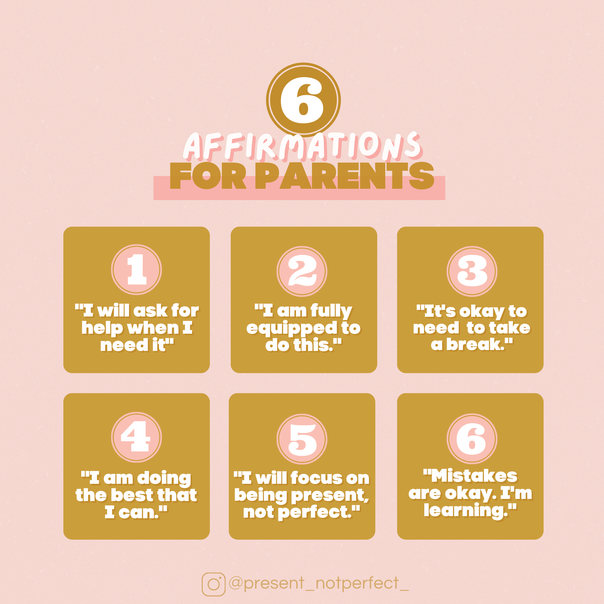6 Affirmations for Parents