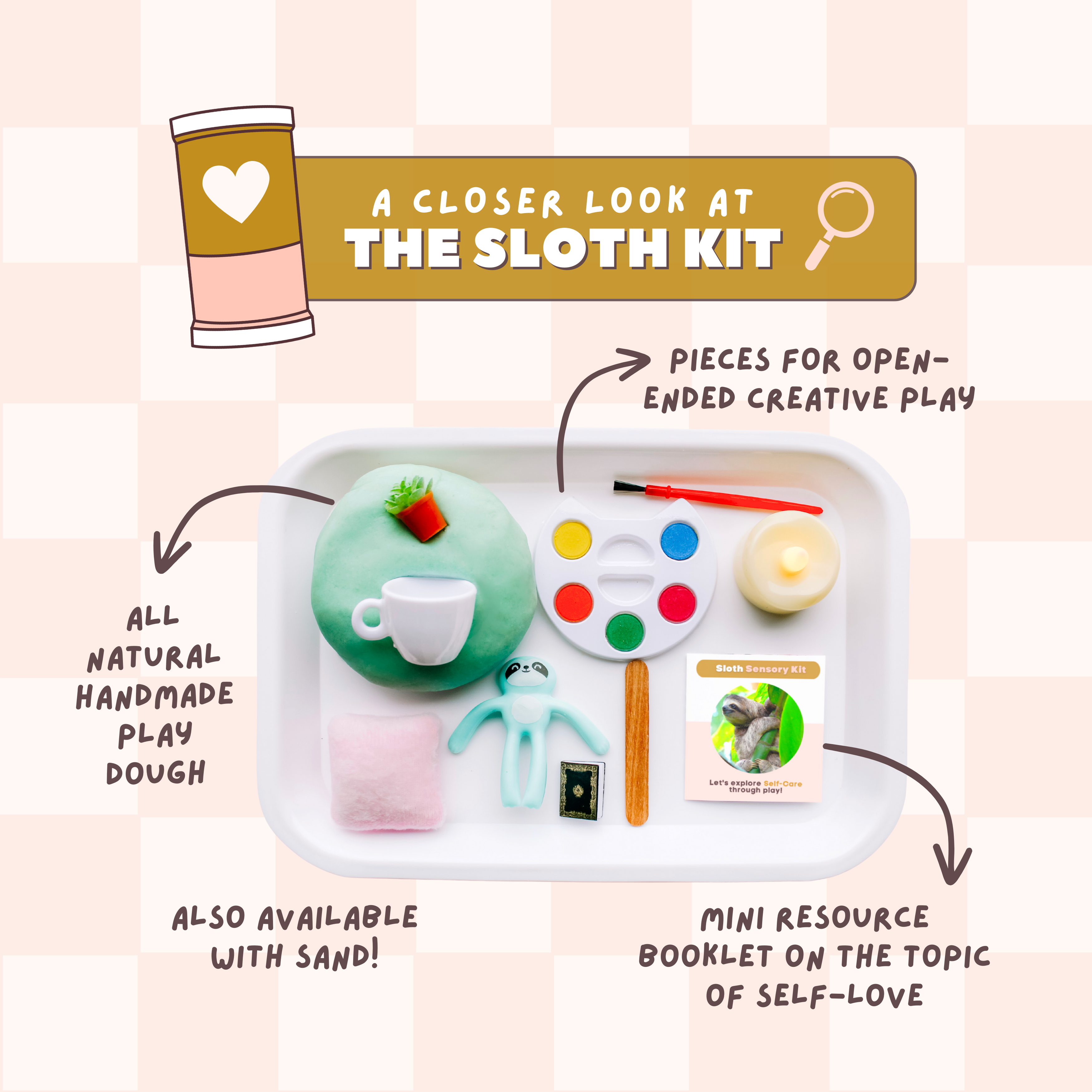 A Closer look at our Sloths Self Care Kit! 🦥🎨🕯️